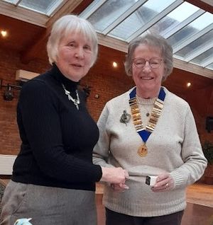 Probus Club Regalia presented to new Chairman Chris Ballett