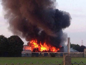 Supporting image for story: 'Arson attack' destroys former Wednesfield High School building