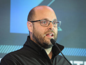 Alister de Ternant from Associate Events detailing the festival statistics