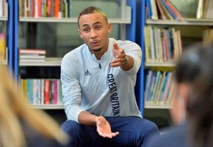 Olympic boxer Ben Whittaker gave an inspirational speech to students at Wednesfield High Academy