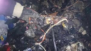 Some of the damage caused by the Bloxwich fire.