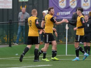 Supporting image for story: Rushall Olympic defender Sam Whittall celebrates 250 games and two hat-tricks