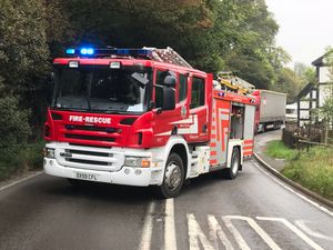Fire crews attended the crash on the A41. Picture: @SFRS_MDrayton