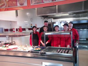 Supporting image for story: Christmas cheer served up to pupils at school lunch