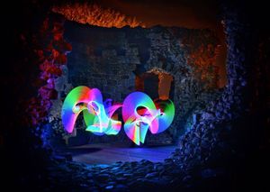 In one of the turrets in Whittington Castle