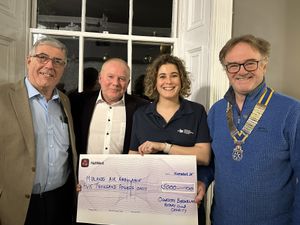 Supporting image for story: Borderland Rotary Club supports Midlands Air Ambulance