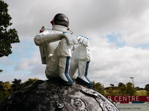 Supporting image for story: Shropshire sculpture urges mankind to look after Earth before exploring space