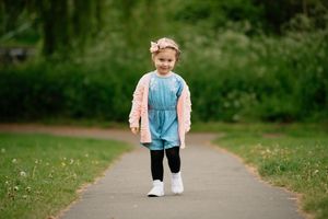  Newport's Millie Rose Whitfield, aged three, has been walking two miles a day to raise money for care homes