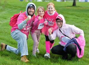 From left, Thomas Giles, Rosie Giles, aged seven, both of Cannock, with Lilly-May Crawford-Giles, aged 11, and Paul Giles, both of Penkridge