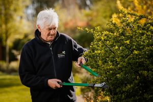 Seven Hospice head gardener Tony Comley is retiring.