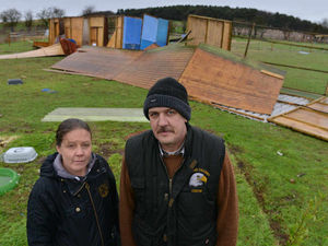 Supporting image for story: Storm Frank: Fresh heartbreak as birds of prey escape from crime-hit sanctuary