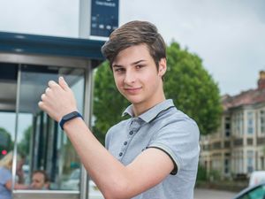 Supporting image for story: Teenage entrepreneur develops wearable technology to combat spread of Covid-19