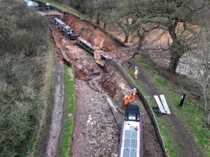 Supporting image for story: Whitchurch canal collapse repairs to cost millions and take 'much of the year' to complete - as plans to winch stranded boats take shape