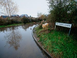 Supporting image for story: Concerns over 'dangerous' month-long flooding of Shropshire village lane