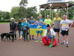 Supporting image for story: Ukrainian runner goes the extra mile to raise charity funds