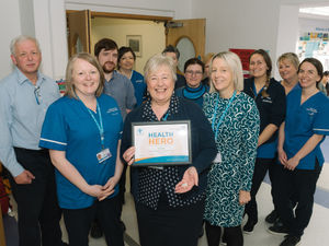 Supporting image for story: Shropshire hospital receptionist crowned health hero for service with a smile