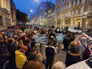 Supporting image for story: Youth climate activists stage overnight protest at Science Museum
