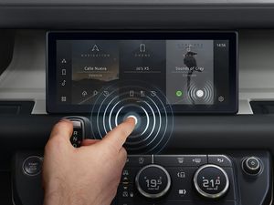Supporting image for story: JLR develops contactless touchscreen to help fight bacteria and viruses