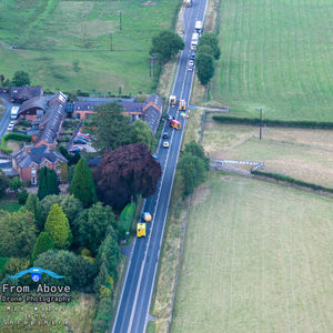 Emergency services at the scene of the crash. Picture: From Above Drone Photography