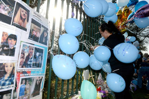 The scenes at West Park on Saturday night