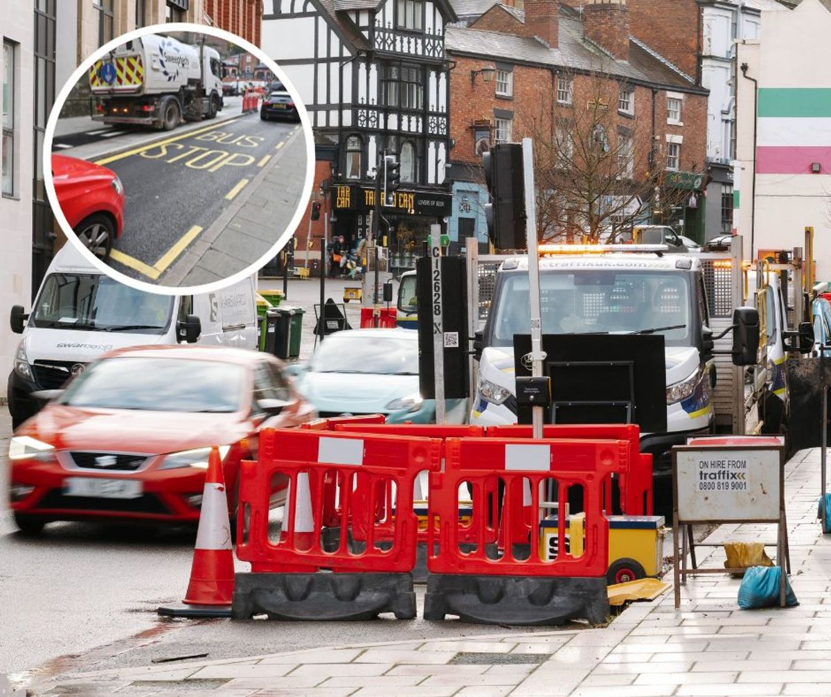 Shrewsbury town centre roadworks completion date announced as council pledges review of controversial bus stop
