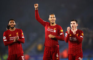 Liverpool's Virgil van Dijk and Andrew Robertson