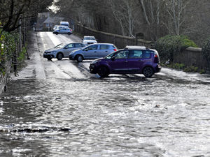 Supporting image for story: Floodwater on A41 slows traffic in and out of Wolverhampton after heavy rain overnight