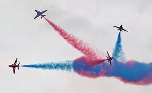 The Red Arrows at the RAF Cosford Air Show