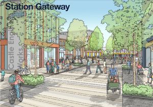 An image of how the Stafford Station Gateway could look. Image courtesy of Stafford Borough Council