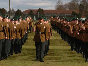 Supporting image for story: Soldiers salute Irish heritage in St Patrick's Day parade