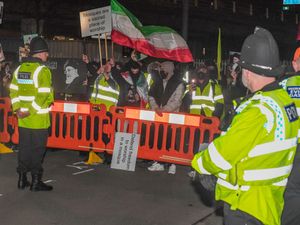 Supporting image for story: Vigil held for Iran’s Khamenei as counter-protesters gather nearby