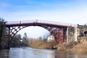 The famous view from the level of the River Severn