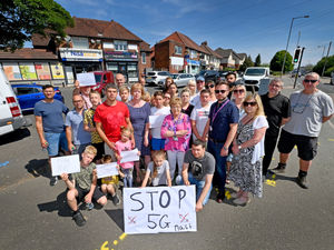 Supporting image for story: Walsall residents rally to protest against plans for 5G mast 
