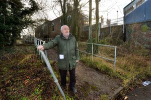 Rod Smith at the closed off ramped access