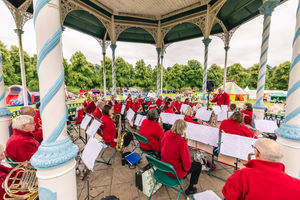 Entertainment on the bandstand