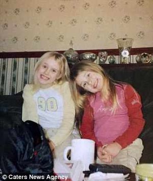 Chelsea, right, with her sister Lauren