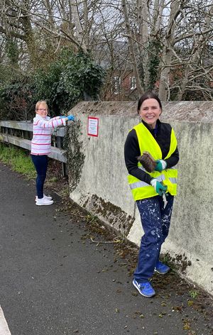 The ladies hard at work