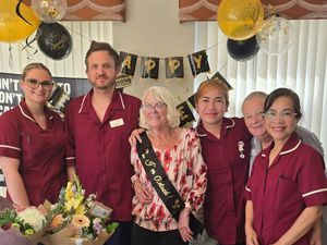Supporting image for story: Nursing home celebrates remarkable career of 83-year-old who did 12-hour shifts right up to retirement