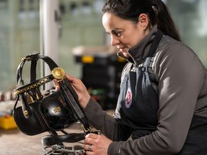 Supporting image for story: Master Saddler Kate Hardt boosts sustainability with leather repair shop