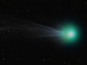 Supporting image for story: Out of this world! Incredible picture of comet captured over Shropshire skies