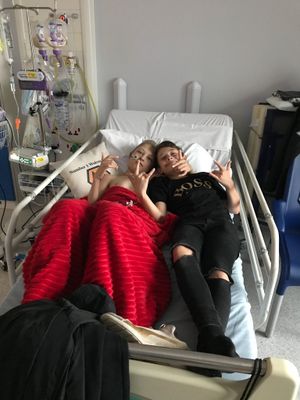 Ben and Jack in hospital