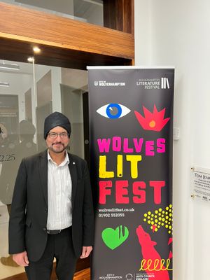 Warinder Juss MP at the Wolverhampton Art Gallery in January 2025