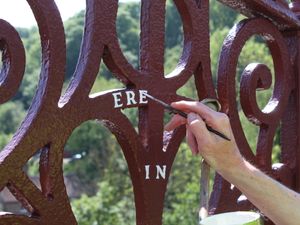 Supporting image for story: Ironbridge sign gets a lick of paint in heritage project