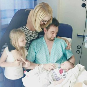 Family man – Tom Attwater, 32, with his wife Joely and children Kelli and Fletcher