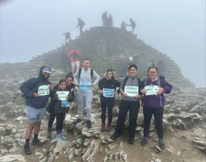 The Home Visits team after their climb