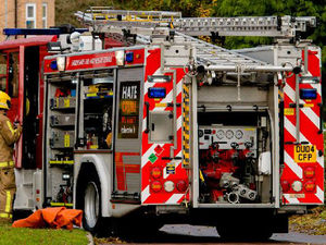 Supporting image for story: One acre field fire near Much Wenlock extinguished