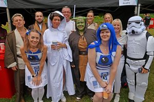 Team Fluffy were the Saturday fancy dress winners at the Severn Hospice Dragon Boat Festival