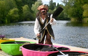 Pirate Grant Williams was hoping for an oar-some day in the Shrewsbury sun