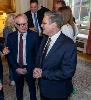 Mayor Richard Parker with Sir Keir Starmer