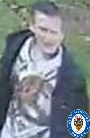 This image has been released of a man West Midlands Police say they want to speak to. Photo: West Midlands Police